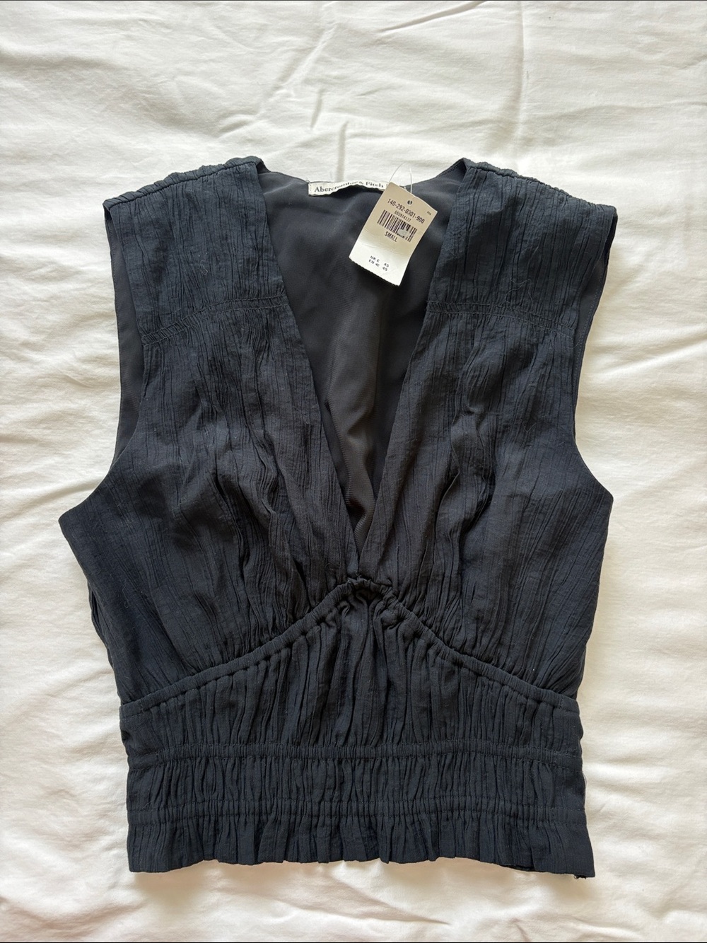 Black V-Neck Tank Top - Abercrombie NWT